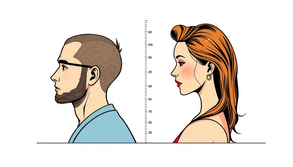 measuring hair growth