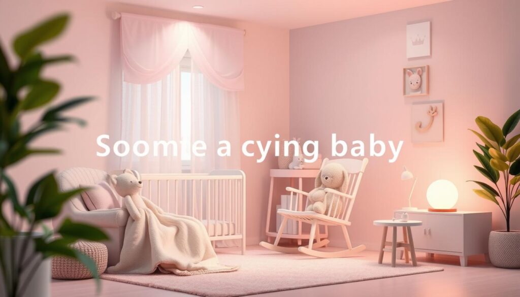 soothing a crying baby soothing a crying baby