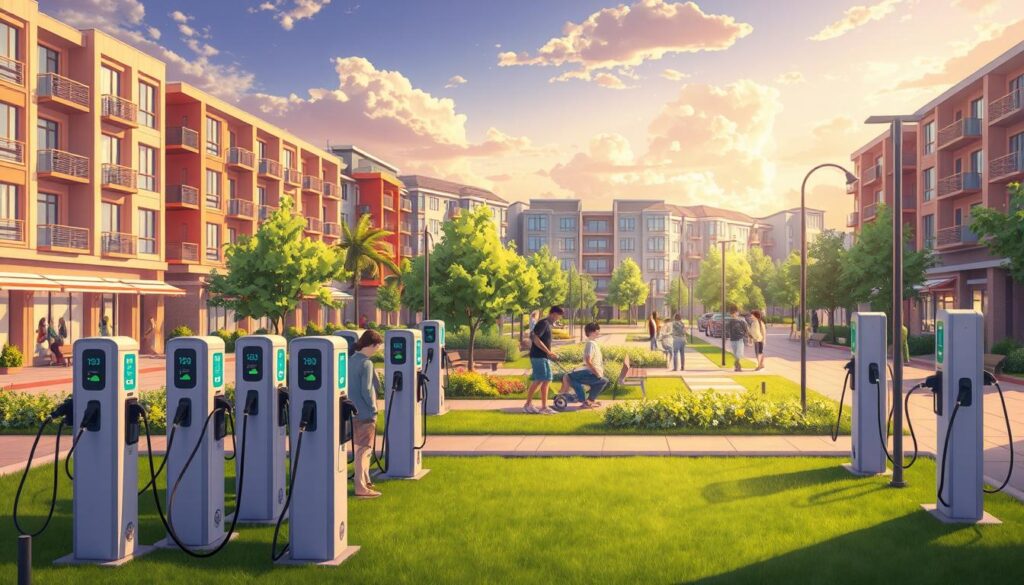 community EV charging station